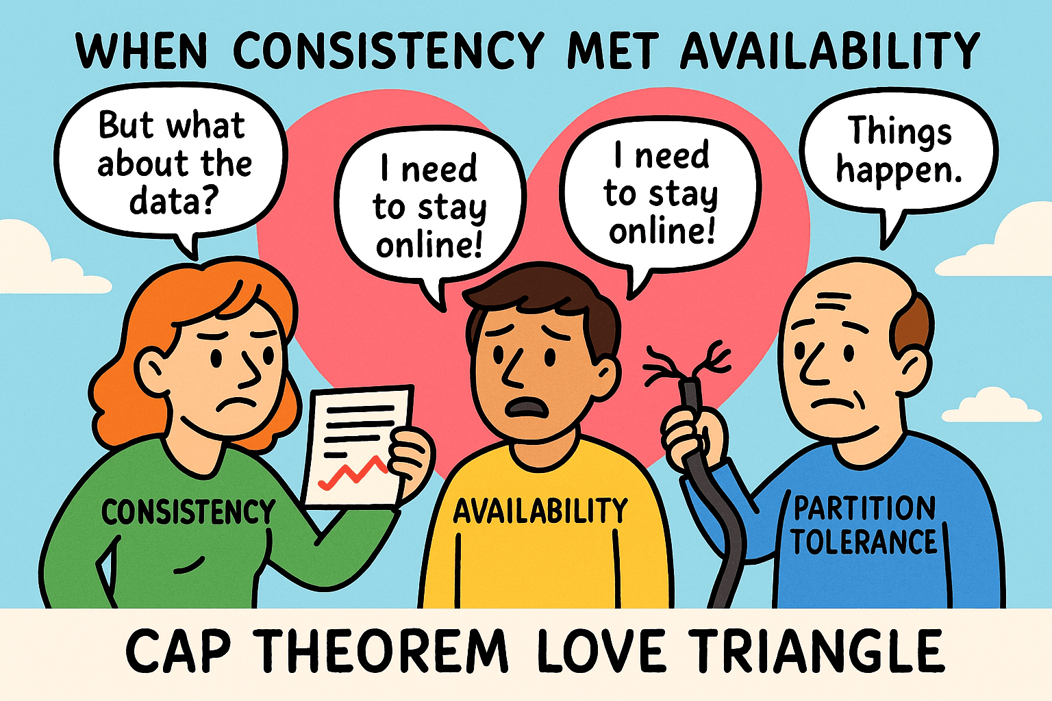 When Consistency Met Availability: A CAP Theorem Love Triangle