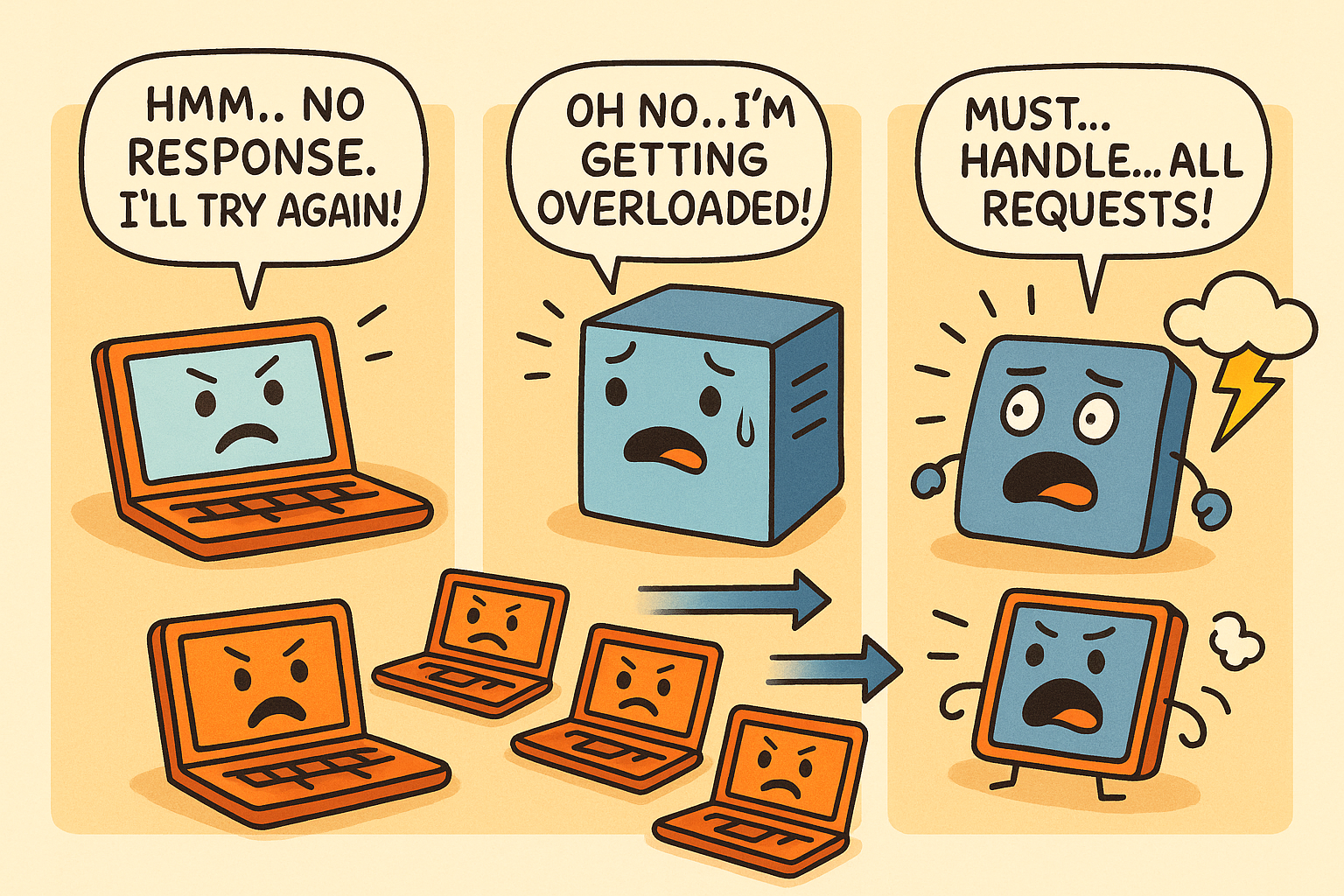 The Retry Storm: When Good Clients Go Bad